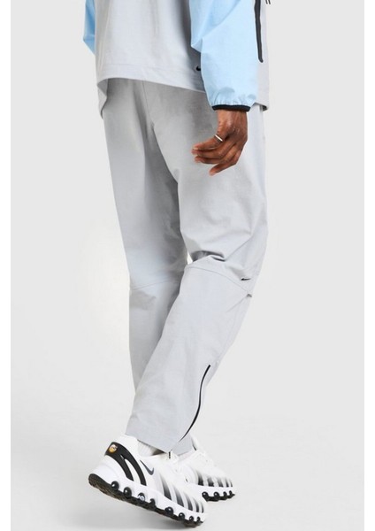 Tech Sportswear Fleece Woven Open-Hem Gri Erkek Eşofman Altı modelleri