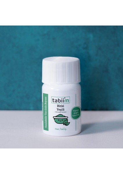 Tabii’m Yenilebilir Toz Gıda Boyası Bitki Yeşili 10 gr