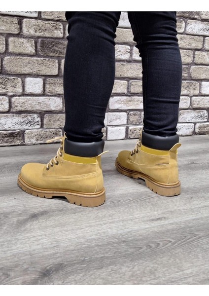 Rahat Kaymaz Kauçuk Taban Soğuğa ve Suya Dayanıklı Nubuk Bot Cat Modeli modelleri