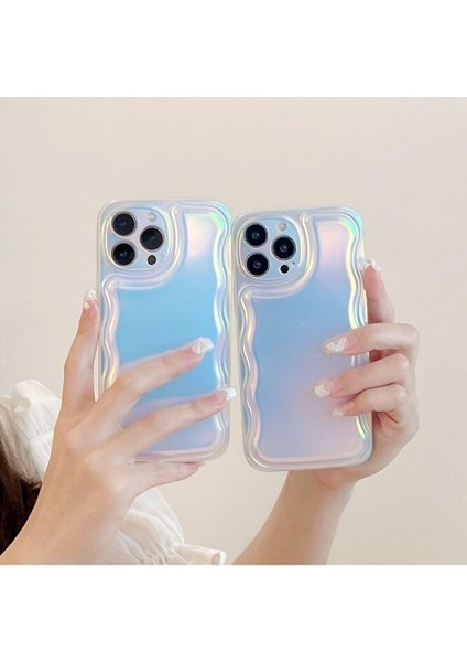 iPhone 15 Pro Max Hologramlı Zigzag Kılıf Zamanla Soyulmaz Darbeye Dayanıklı Kapak fırsatları