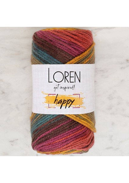 Loren Happy Ebruli El Örgü Ipi - RH010 - 34295