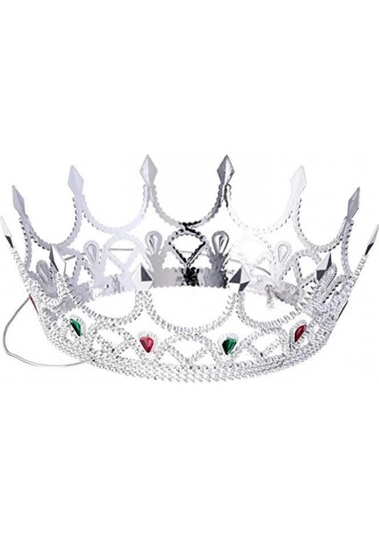 - Taşlı Rönesans Kraliyet Gümüş Renk Kraliçe Tacı fiyatları