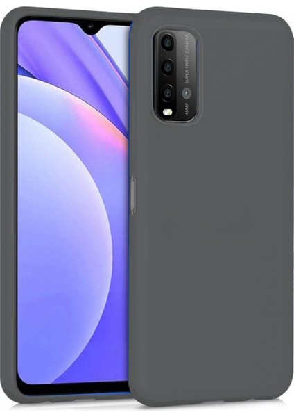 Ieg Xiaomi Redmi 9t Kılıf Nano Içi Kadife Silikon - Gri