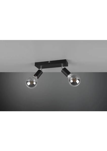 Riolıght Modern1 Siyah1 2XE27 Mafsallı Hareketli1 Başlık(Glop Ampul Hariç) Metal Spot Avize fiyatları