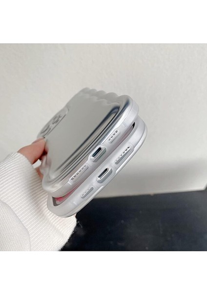 Iphone 15 Pro Max Için Metalik Gümüş Mat Moda Telefon Kılıfları Lüks Kaplama Silikon Koruyucu Kapak fırsatları