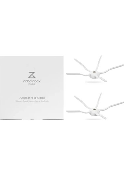 S8 Robot Süpürge Uyumlu 2'li Yan Fırça Orijinal - Beyaz