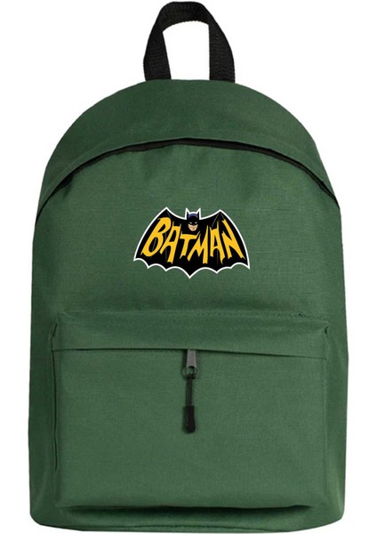 Batmn Comic Sırt Çantası Yeşil Renk