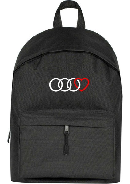 3 Audi Rings Hearth Sırt Çantası Siyah Renk