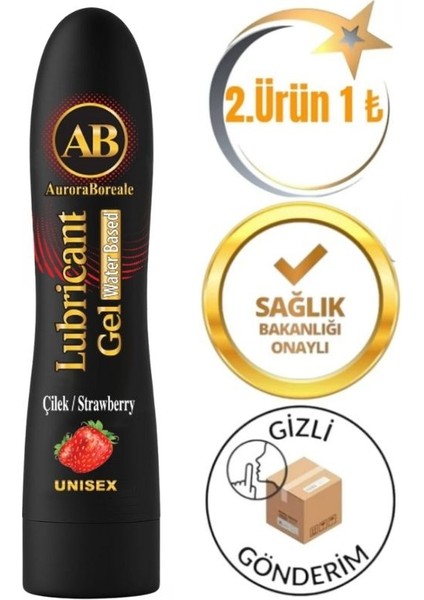 A B Kayganlaştırıcı 125 ml Çilekli Aromalı Yenilebilir Süper Jel 2'ci Ürün 1 Tl XDWŞQFD4G51TL