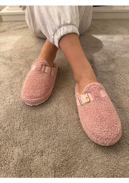 Kadın Sessiz Taban Yumuşak ve Hafif Kemerli Peluş Ev Terliği modelleri