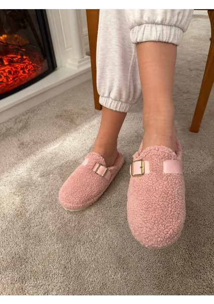 Kadın Sessiz Taban Yumuşak ve Hafif Kemerli Peluş Ev Terliği fırsatları