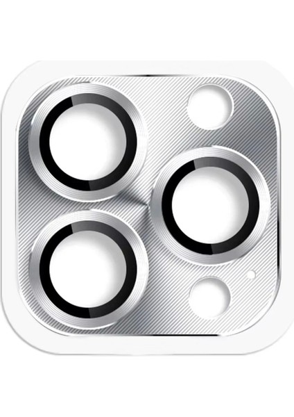 Bfs iPhone 16 Pro Max Pers Alüminyum Kamera Lens - Gümüş