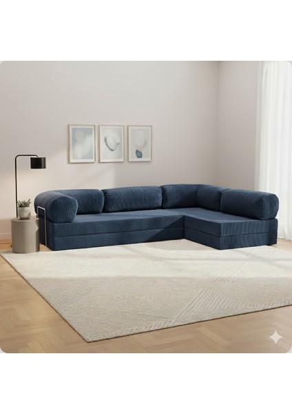 300X200 Teddy Serisi Köşe Açık Uzanma Modüler Koltuk | Yıkanabilir Corduroy Kumaş | Çok Fonksiyonlu Yer Yatağıyeny Fitilli Kadife | Köşe Koltuk | 160X160 Köşe Takımı | Modüler Köşe Takımı