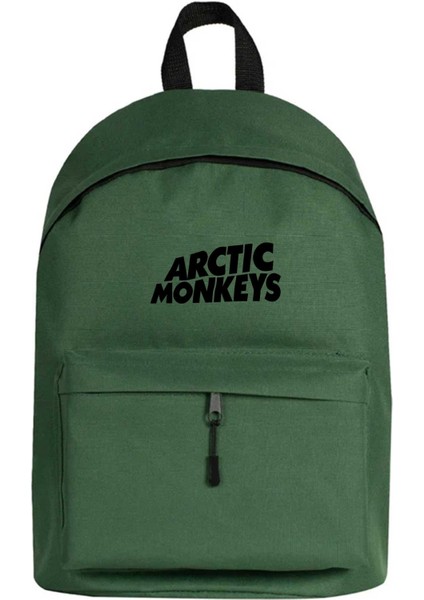 Arctic Monkeys Logo Sırt Çantası Yeşil Renk