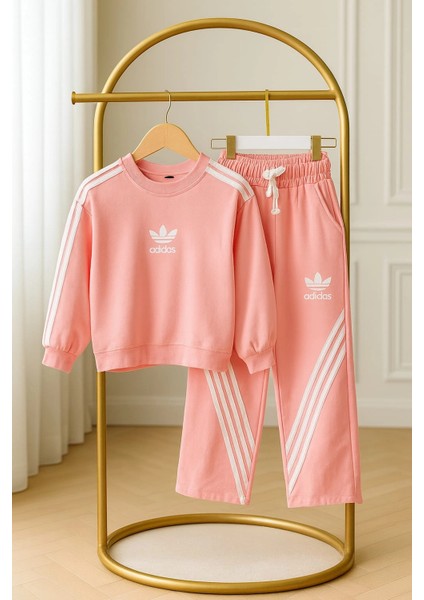 Somon Renkli Çocuk Eşofman Takımı