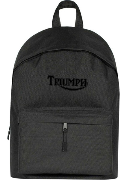 T. Motorcycles Logo Sırt Çantası Siyah Renk