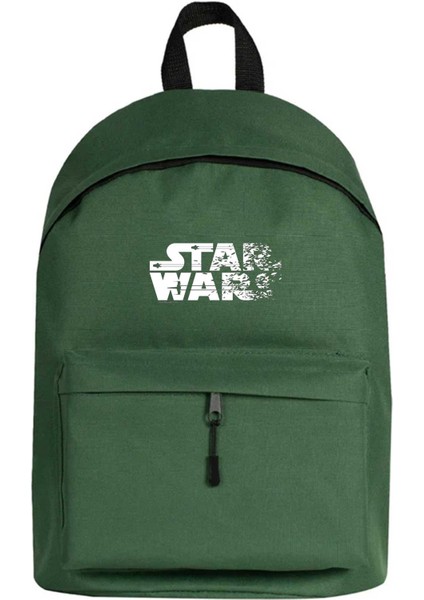 Star Wars Logo Sırt Çantası Yeşil Renk