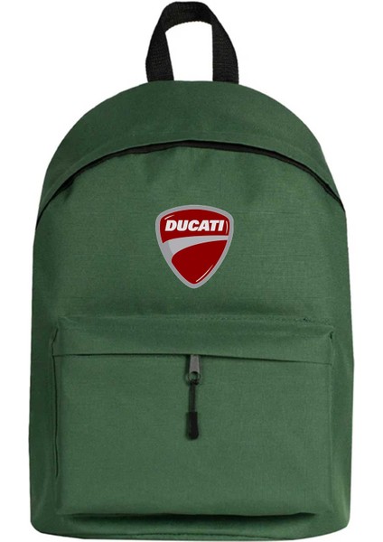 Ducati Multistrada Logo Sırt Çantası Yeşil Renk