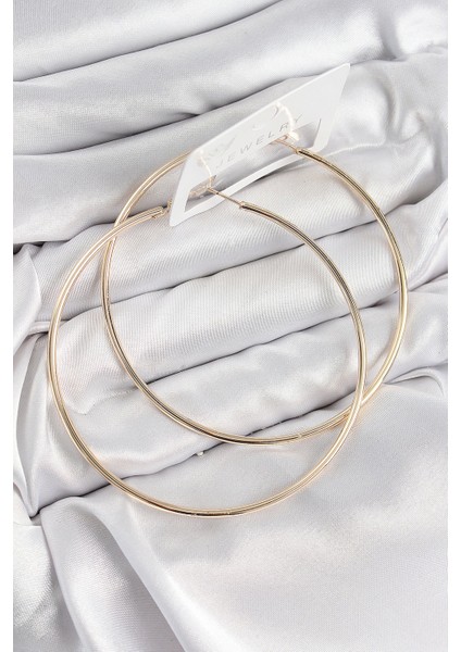 Bfs Pirinç Halka Model Gold Renk Kadın Küpe