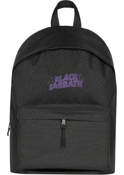 Black Sabbath Logo Sırt Çantası Siyah Renk