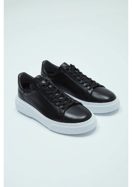Iç Dış Hakiki Deri Zr Model Siyah Erkek Sneakers