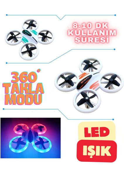 Uzaktan Kumandalı Şarjlı Mini Işıklı Neon Ledli Drone 2.4 Ghz Taklacı Ufo Ev Tipi Başlangıç Seviyesi Drone Eğitimi Için Uygun fırsatları