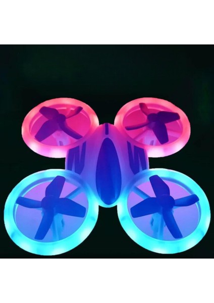 Uzaktan Kumandalı Şarjlı Mini Işıklı Neon Ledli Drone 2.4 Ghz Taklacı Ufo Ev Tipi Başlangıç Seviyesi Drone Eğitimi Için Uygun indirimleri