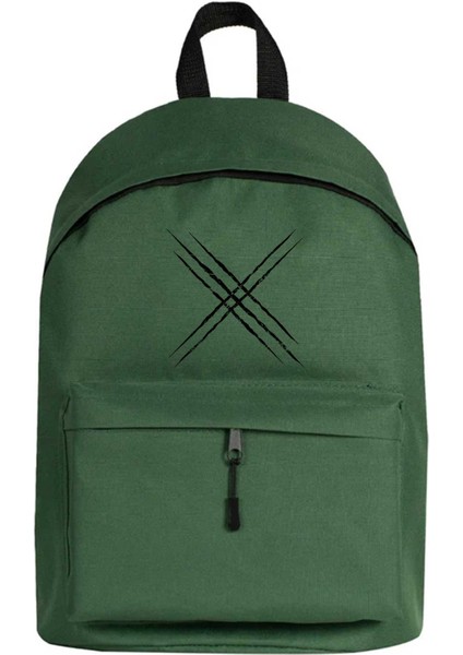 X-Men Logo Sırt Çantası Yeşil Renk