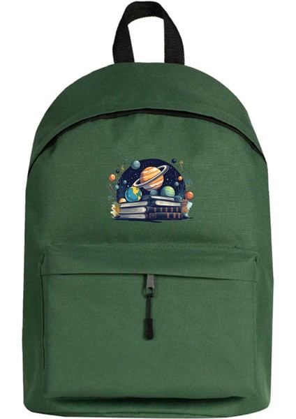 Book Planets Sırt Çantası Yeşil Renk