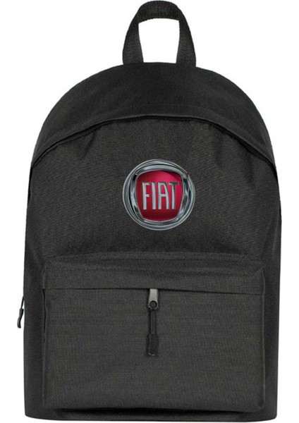 Fiat Logo Sırt Çantası Siyah Renk
