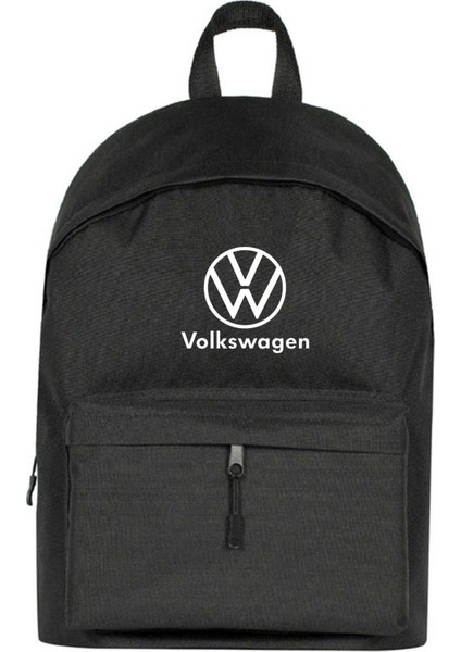Volkswagen New Logo Text Sırt Çantası Siyah Renk
