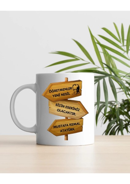 24KASIM Öğretmenler Günü Için Kişiye Özel Çift Yön Baskılı Kupa Bardak modelleri