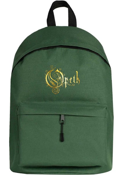 Opeth Logo Classic Sırt Çantası Yeşil Renk