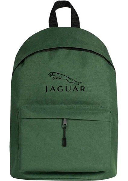 Jaguar Logo Sırt Çantası Yeşil Renk