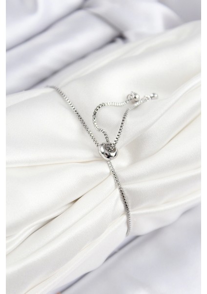 Bfs Pirinç Zirkon Taşlı Damla Model Gümüş Renk Asansörlü Kadın Bileklik fiyatları