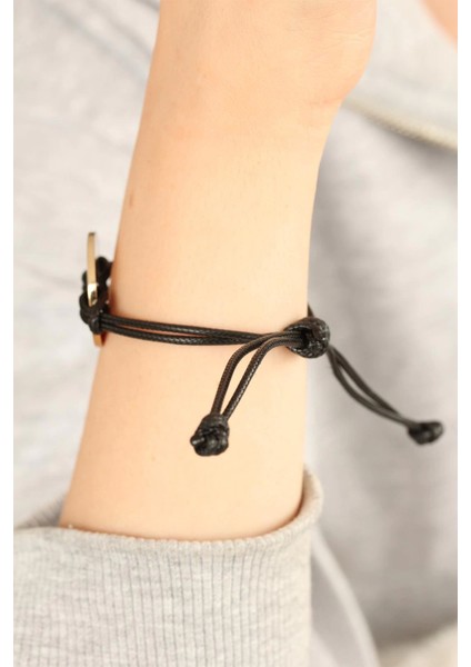 Bfs Cool (Havalı) Siyah Deri Ipli Unisex Mood Bileklik fiyatları