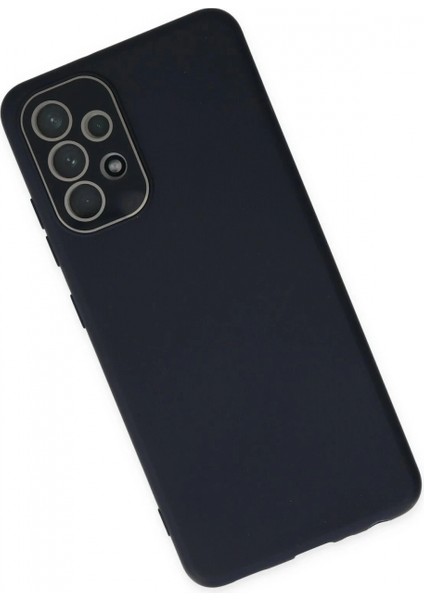 Samsung Galaxy A33 5G Kılıf Lansman Glass Kapak - Lacivert modelleri