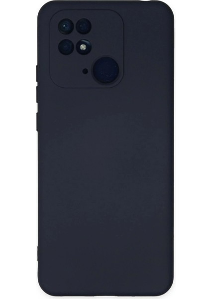 Xiaomi Redmi 10C Kılıf Nano Içi Kadife Silikon - Lacivert