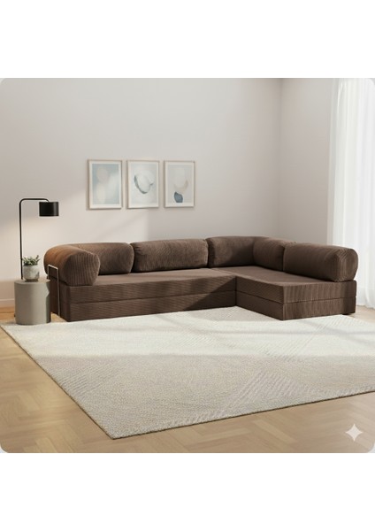 300X200 Teddy Serisi Köşe Açık Uzanma Modüler Koltuk | Yıkanabilir Corduroy Kumaş | Çok Fonksiyonlu Yer Yatağıyeny Fitilli Kadife | Köşe Koltuk | 160X160 Köşe Takımı | Modüler Köşe Takımı