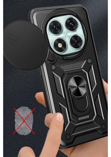 Xiaomi Redmi Note 14 Pro 5g Kılıf Pars Lens Yüzüklü Silikon - Lacivert fiyatları