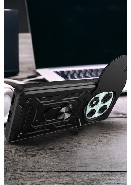 Xiaomi Redmi Note 14 Pro 5g Kılıf Pars Lens Yüzüklü Silikon - Lacivert indirimleri