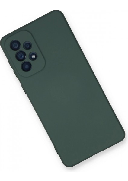Samsung Galaxy A53 5g Kılıf Nano Içi Kadife Silikon - Koyu Yeşil modelleri