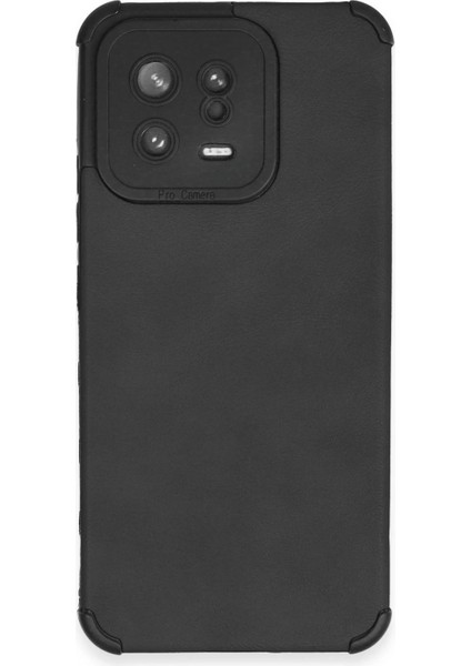 Xiaomi Mi 13 Kılıf Loop Deri Silikon - Siyah