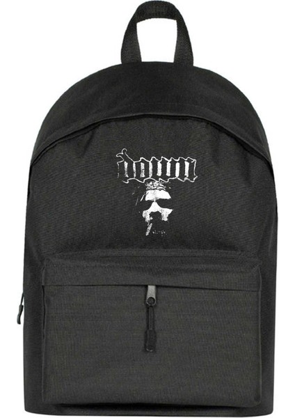 Down Jesus Face Sırt Çantası Siyah Renk