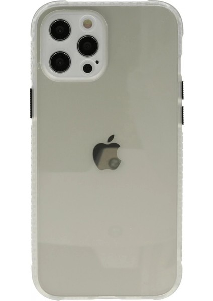 iPhone 12 Pro Kılıf Miami Şeffaf Silikon - Şeffaf
