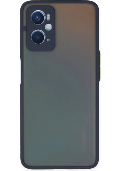 Oppo A96 Kılıf Montreal Silikon Kapak - Lacivert