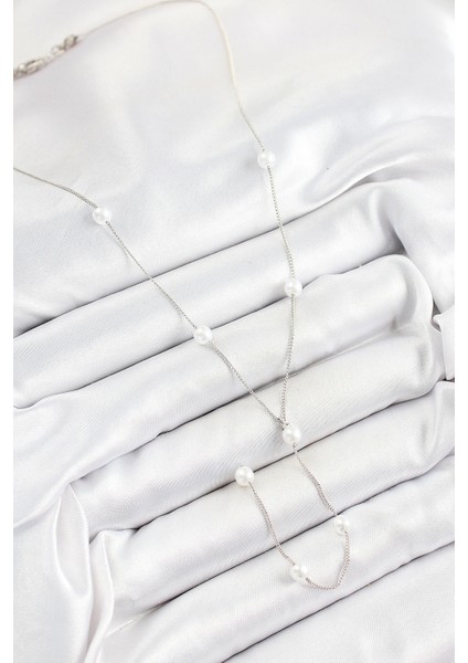 Bfs 316L Çelik Inci Figürlü Y Model Gümüş Renk Kadın Kolye fiyatları