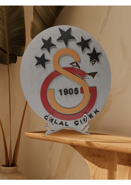 Galatasaray Taraftarlarına Özel Ahşap Aslan Figürlü Masaüstü Dekorasyon! 💙💛 fiyatları