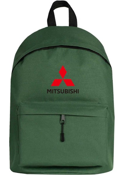 Mitsubishi Logo Sırt Çantası Yeşil Renk