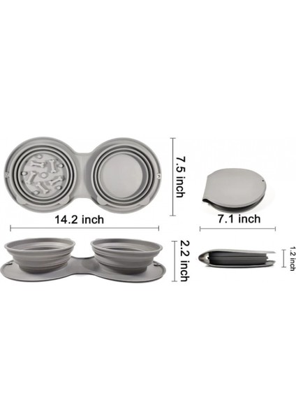 - Mikopet Katlanabilir Ikili Mama ve Su Kabı indirimleri